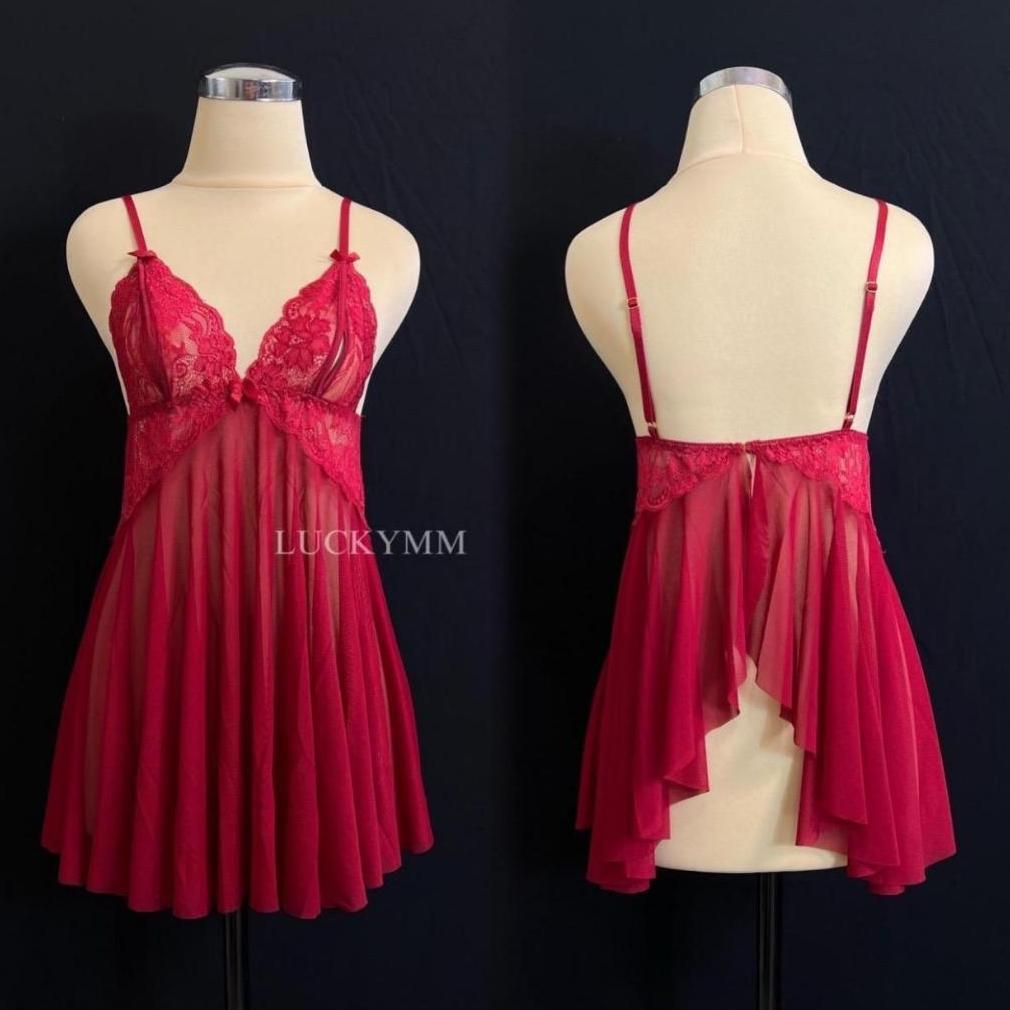 Crystal Lingerie Sexy Transparan Baju Tidur Sexy Lingerie Wanita / Sexy Lingerie Baju Haram Wanita 4