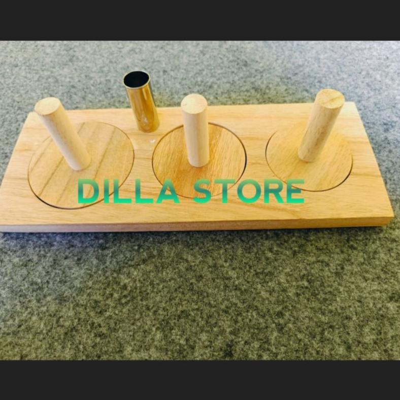 Argipratamashop - Paket Hemat Cetakan Donat 3 Lubang + Alas 5Pcs - Set Donat Mini