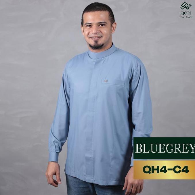 Qori Apparel HAIBAH Baju Koko Casual (Lengan Manset) QH4 Terlaris