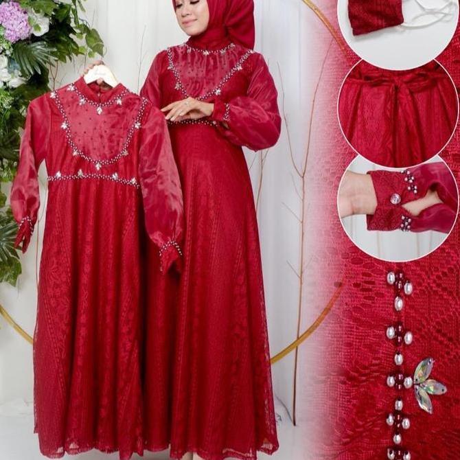 COUPLE GAMIS BRUKAT IBU DAN ANAK/GAMIS IBU DAN ANAK Terlaris