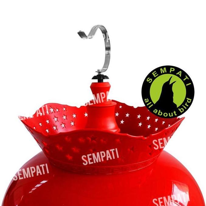 SEMPATI Sangkar Kandang Burung Perkutut Lokal Bahan Plastik Full Warna Fullset Mahkota Tebok Bintang