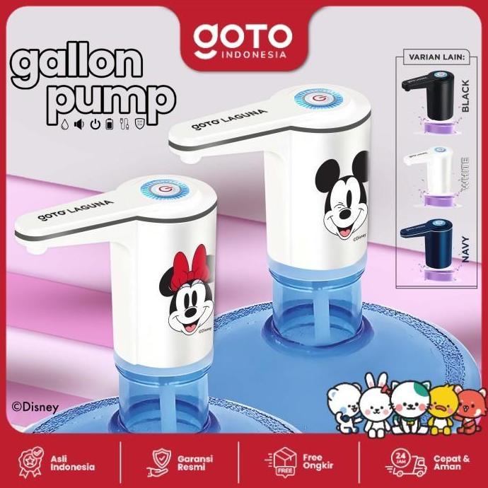 Goto Laguna Gallon Pump Dispenser Air Pompa Galon Elektrik Charge USB