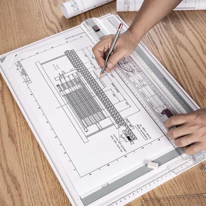 Meja Gambar Arsitek A3 Peralatan Melukis Drawing Rapid A3 Professional Drawing Board Kualitas Terbai