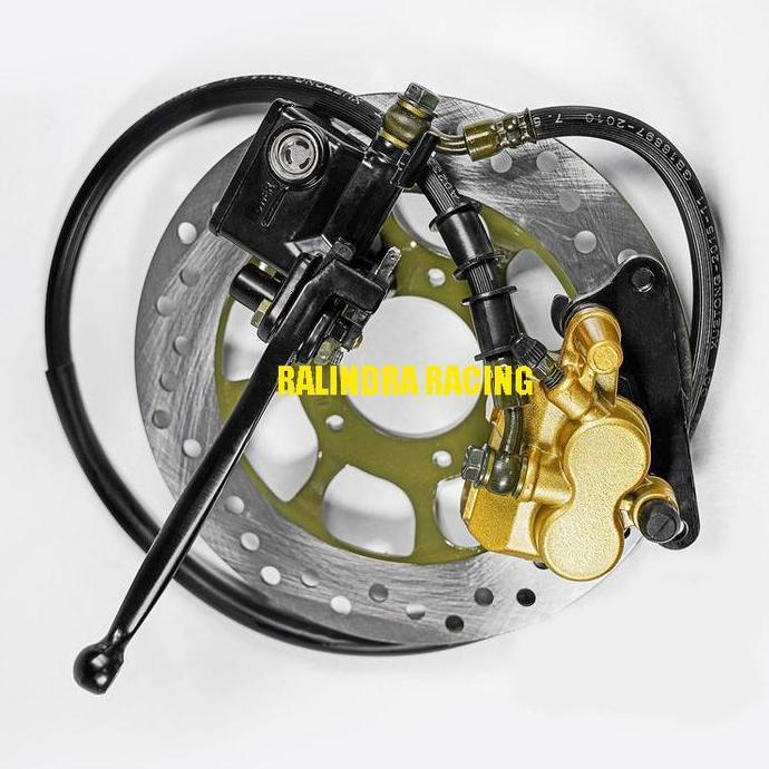 Rem cakram depan komplit Supra X Supra Fit Lama 1 Set 5 Lubang