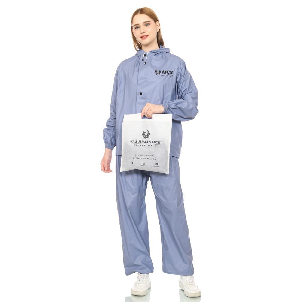 Suinaesthetic Hcs Jas Hujan Pria Wanita Terbaru Series Bahan Tebal Um57
