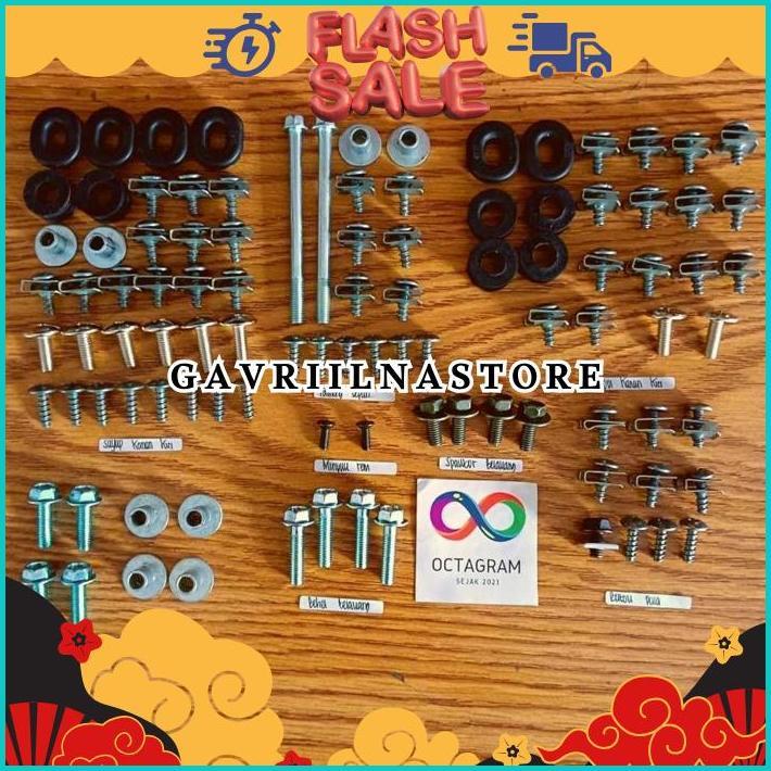 TERMURAH Baut fullset body Yamaha Jupiter MX new 135/Baut fullset body Yamaha Jupiter MX new BIG SAL