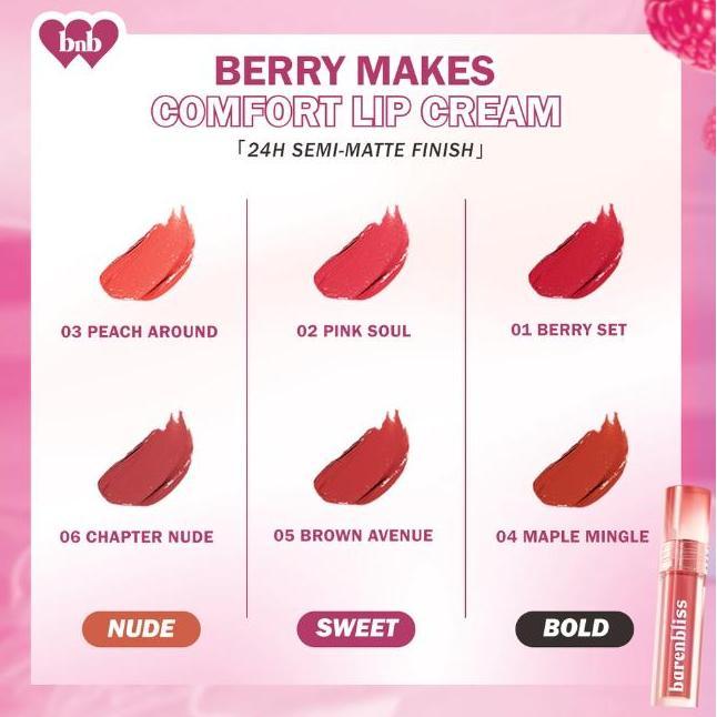 New- BNB BARENBLISS BERRY COMFORT LIP MATTE