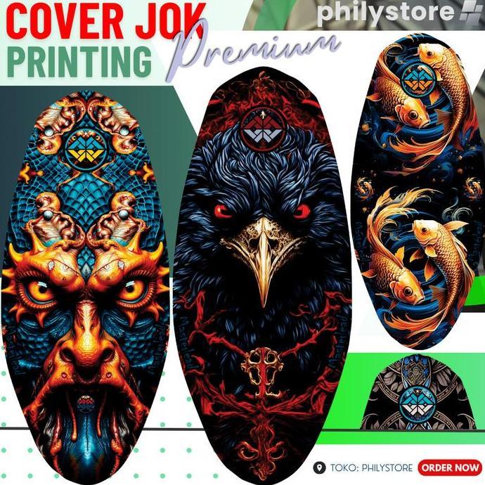 DI85 >> Cover Jok Motor Printing Sarung Jok Print Premium Anti Kucing Tahan Air Motor SUZUKI / SATRI