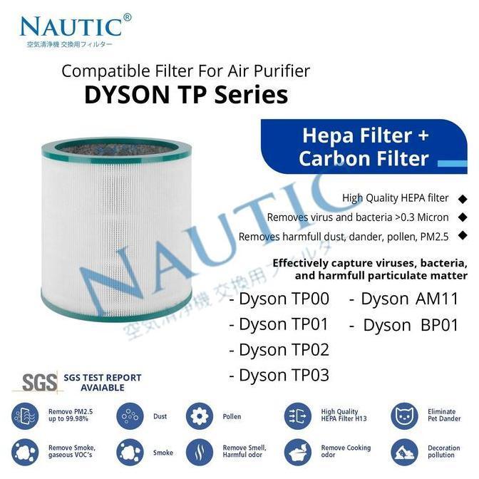 DR352 - Hepa Filter untuk Dyson Pure Cool Link Tp02 Tp03 Tp00 TP01