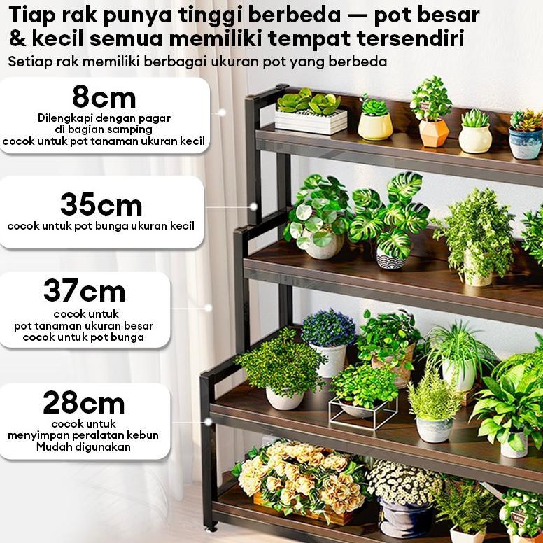 Rak Bunga Besi Susun Rak Bunga Minimalis Rak Display Rak Besi Rak Susun Serbaguna