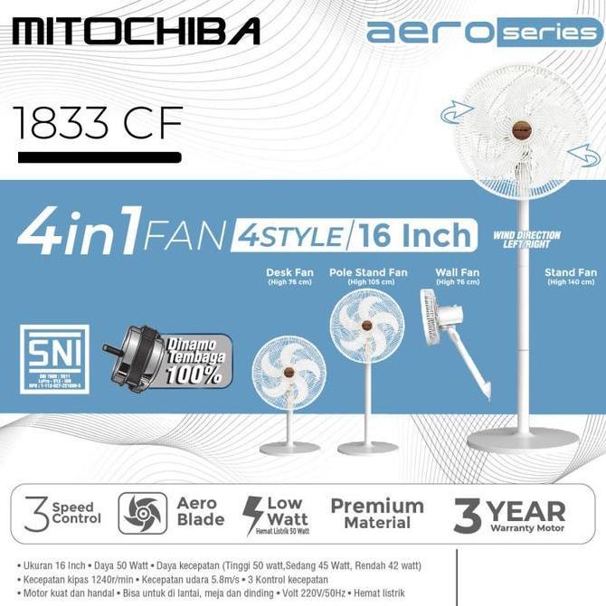 DR325 - Kipas Angin Mitochiba 1833 Cf / Kipas Angin Mitochiba Aero Series 1833