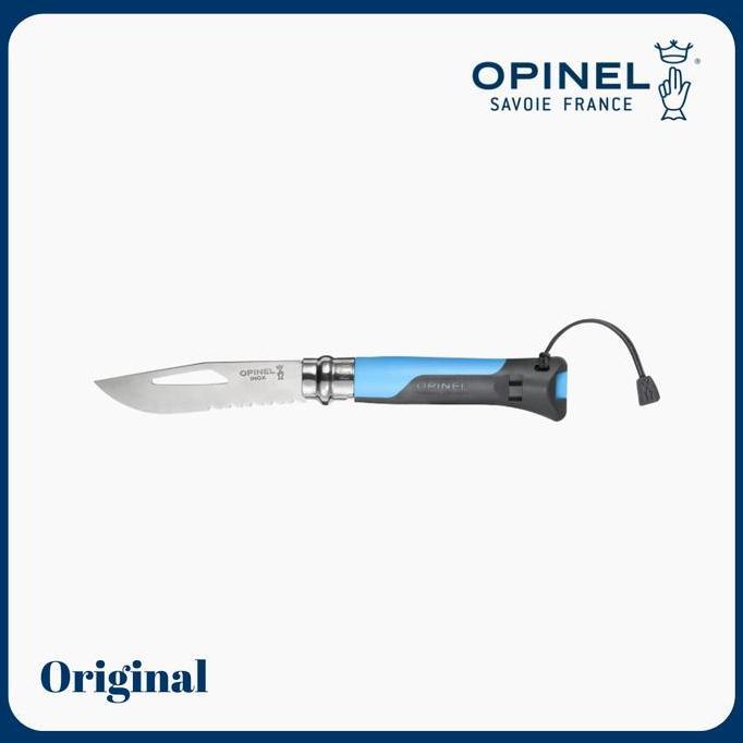Opinel N08 Outdoor Knife Stainless Steel - Blue