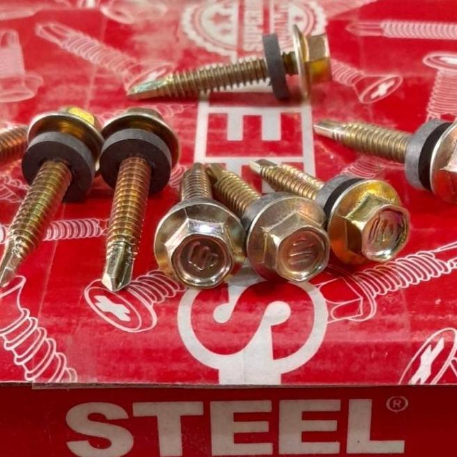 DB52 - Baut Roofing Dus 12x30 12x50 12x70 12x100 Per 1 Dus Skrup Roofing 3cm 5cm 7cm 10cm Skrup Rufi