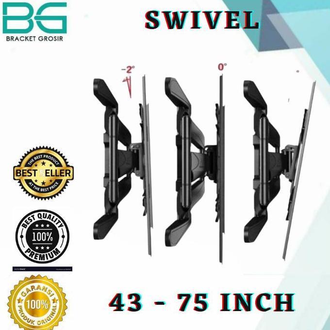 DS156 - bracket tv led | bracket led tv | bracket 43 - 75 inch full motion NB