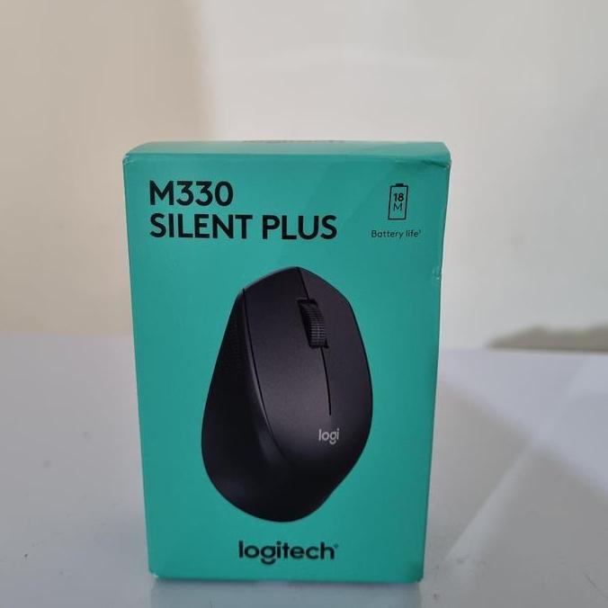 Mouse Logitech M330 M330 Wireless Silent Plus - Hitam