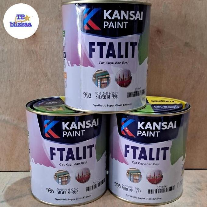 DB233 >> Ftalit 998 Silver Ftalit Silver 115-998 Cat Minyak Kayu Besi 1kg