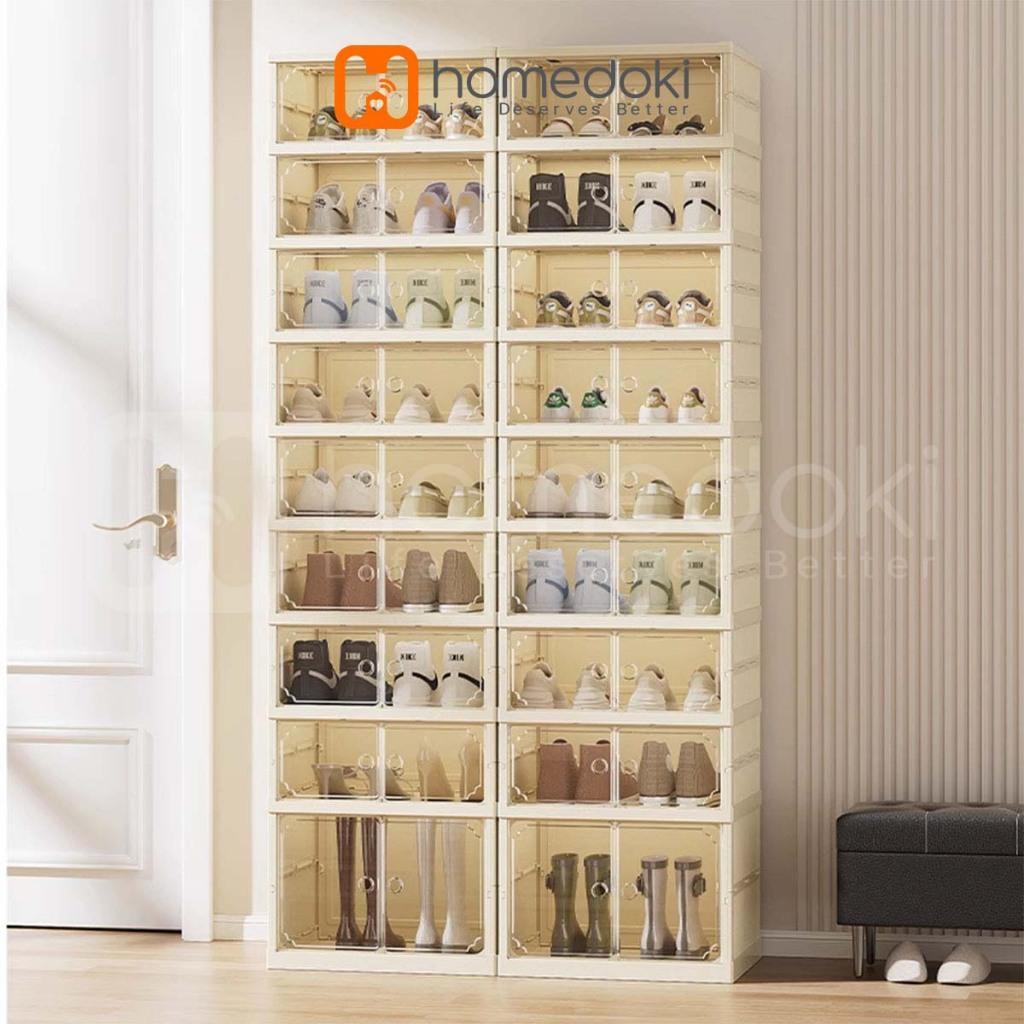 Lemari Sepatu Lipat/Lemari Sepatu Plastik/Kabinet Sepatu Serbaguna