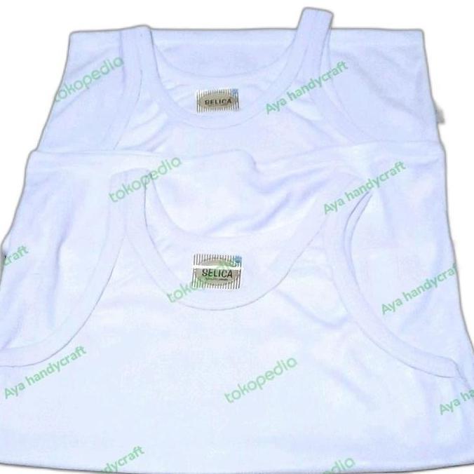 New- Kaos dalam kutang singlet SELICA laki/pr putih anak/remaja/SD/SMP/SMA