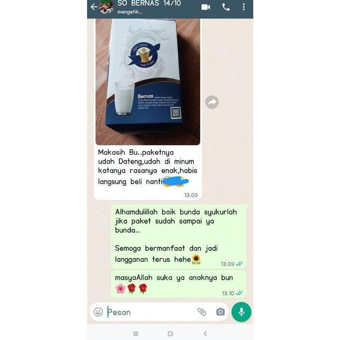 New- Susu BERNAS Susu Gemuk Penambah Berat Badan Anak dan Tinggi Badan Anak Usia 2 - 15 Tahun