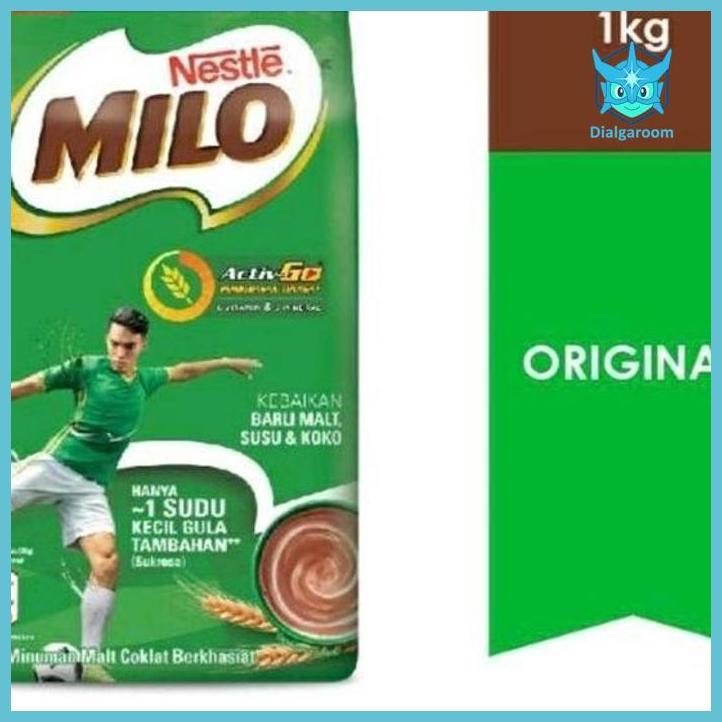 ( COKLAT ) MILO ACTIV GO BUBUK MALT COKLAT COKELAT MALAYSIA 1KG 1 KG BAHAN KUE  COKLAT BUBUK MAKANAN