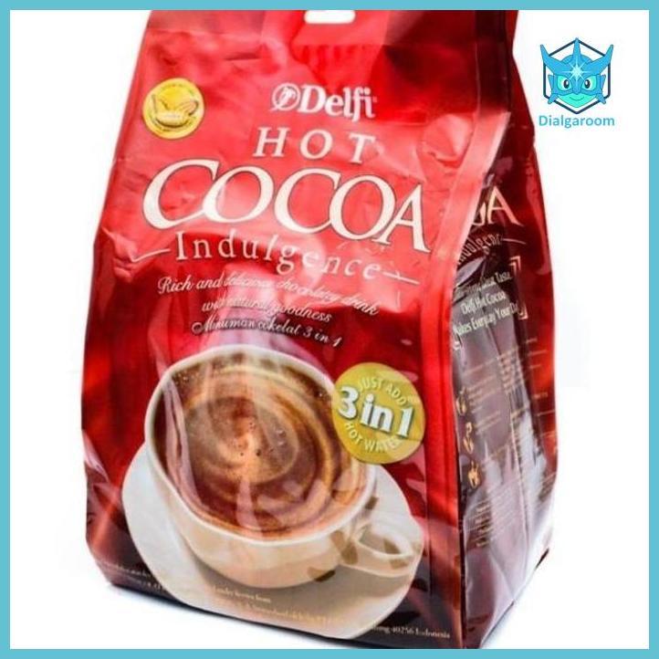 ( COKLAT ) DELFI HOT COCOA INDULGENCE 20X25 GR BAHAN KUE  COKLAT BUBUK MAKANAN & MINUMAN