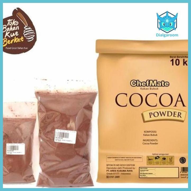 ( COKLAT ) CHEFMATE COCOA POWDER KEMASAN REPACK | COKLAT BUBUK CHEFMATE | BAHAN KUE  COKLAT BUBUK MA