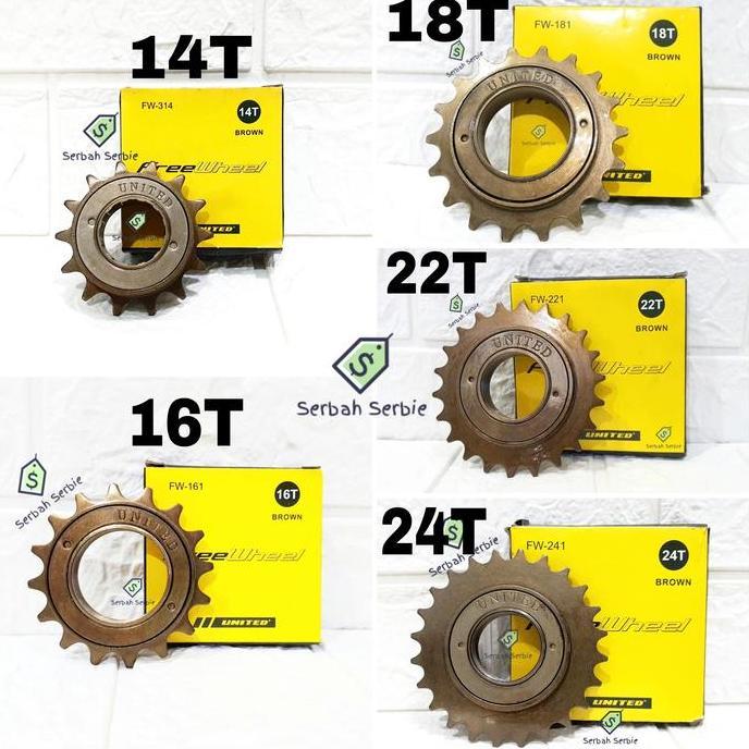 Promo FREEWHEEL 16T 18T 20T 22T 24T GIR GEAR BELAKANG SEPEDA 16 18 20 22 24 COD