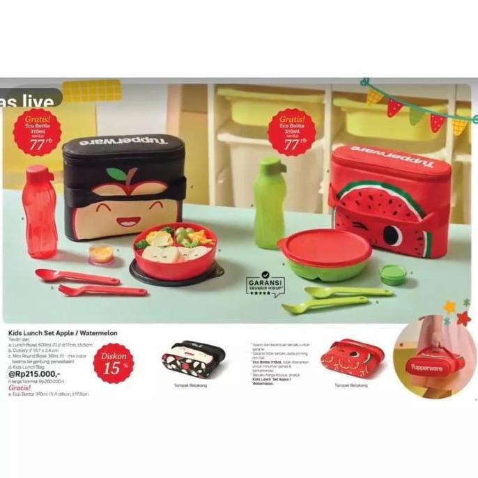 New- Tempat makan anak Tupperware kids lunch set promo
