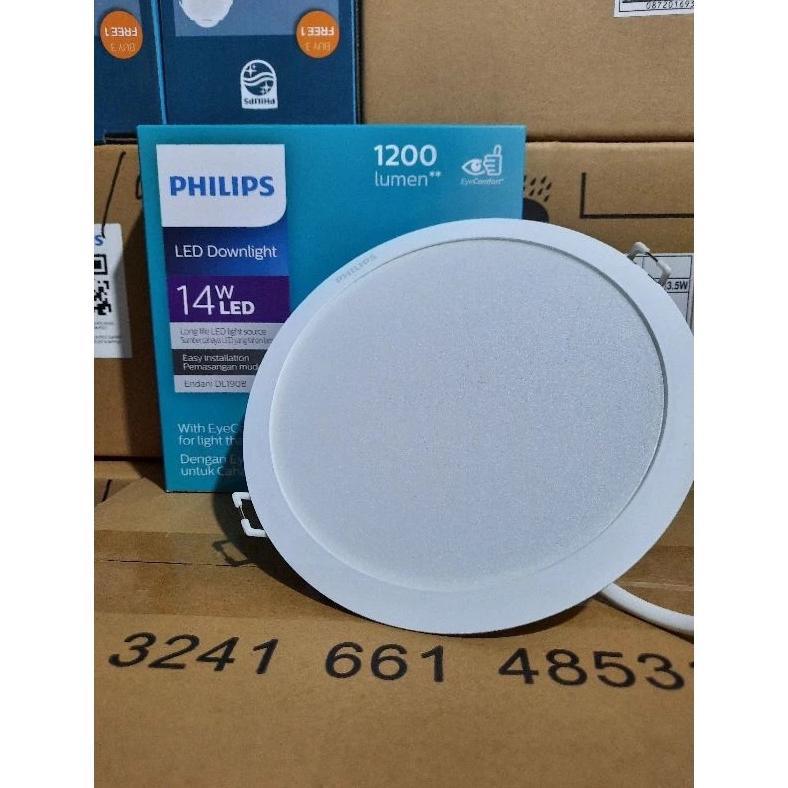 Philips Downlight panel eridani 14W 14 Watt DL190B 3000k warmwhite 4000k natural 6500k putih