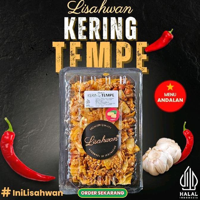 KERING TEMPE LISAHWAN. berat 400gr, Keripik lauk pauk ZER