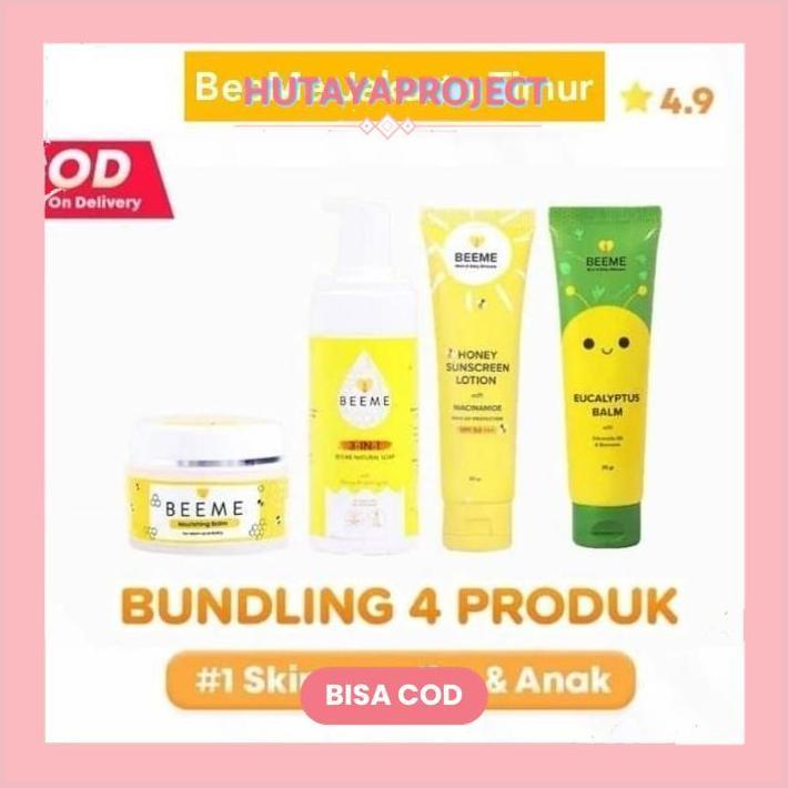 Promo Meriah Paket Beeme Balm/Beeme Sunscreen/Beeme Natural Soap/Beeme Eucalyptus Hemat