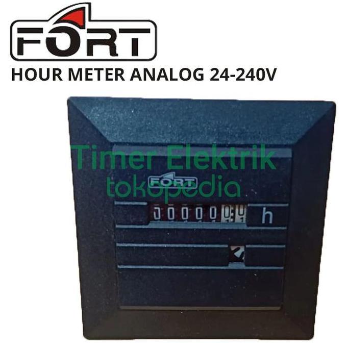 Hour meter analog 24-240V Fort