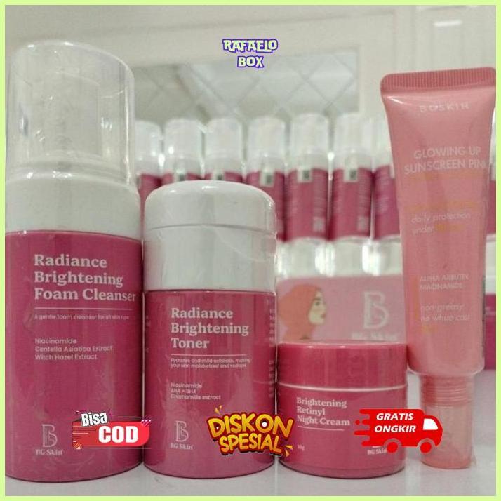 er-6 PAKET LUXURY WHITENING DAN BRIGHTENING GLOW BEAUTY GLOW BG SKIN ORIGINAL 100% Premium