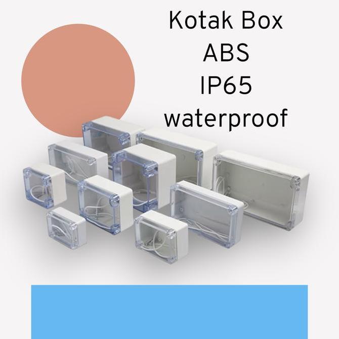 kotak plastik ABS duradus junction Box waterproof Transparan