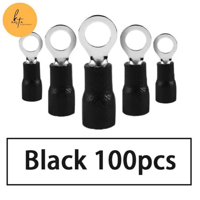 Skun Kabel Ring 2.5mm 2-6 Hitam