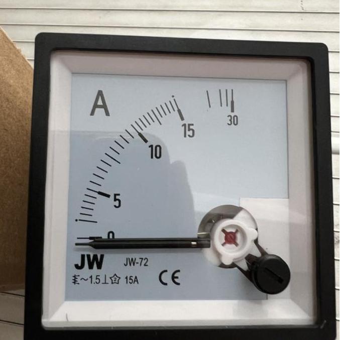 PANEL ampermeter amper meter analog jarum 72x72 72 x 72 via CT