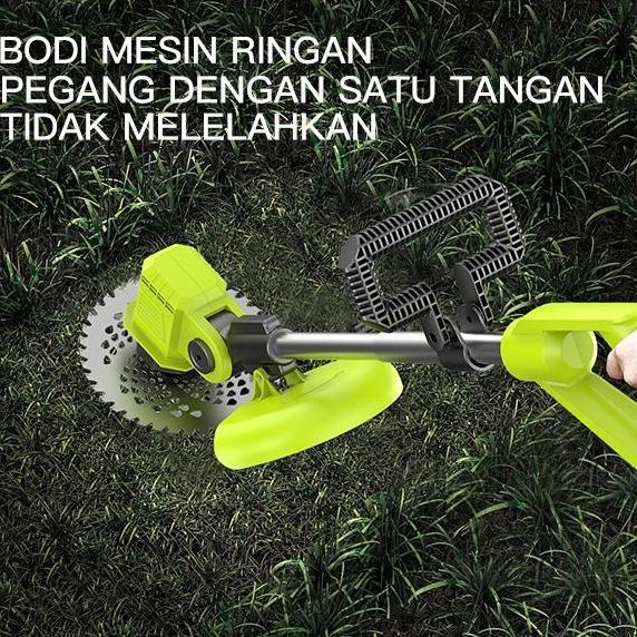 CodZper Mesin Potong Rumput Pemotong Rumput Listrik Pemangkas Rumput Dengan Baterai Li-Ion Zp003 Ala