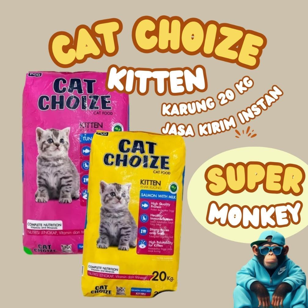 INSTAN: Cat Choize 20kg = 1 karung khusus Gosend grab KITTEN