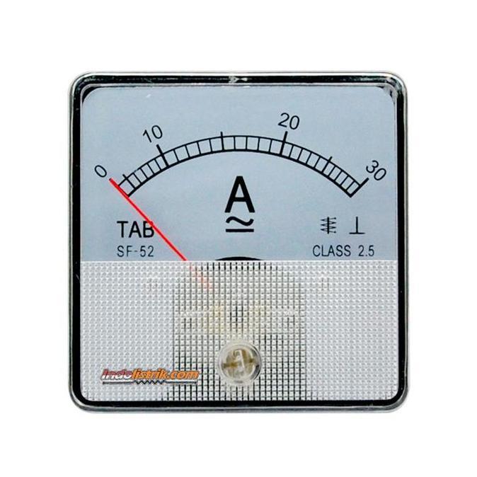 Ampere Meter Analog AC / DC 30 A CR52 Direct TAB