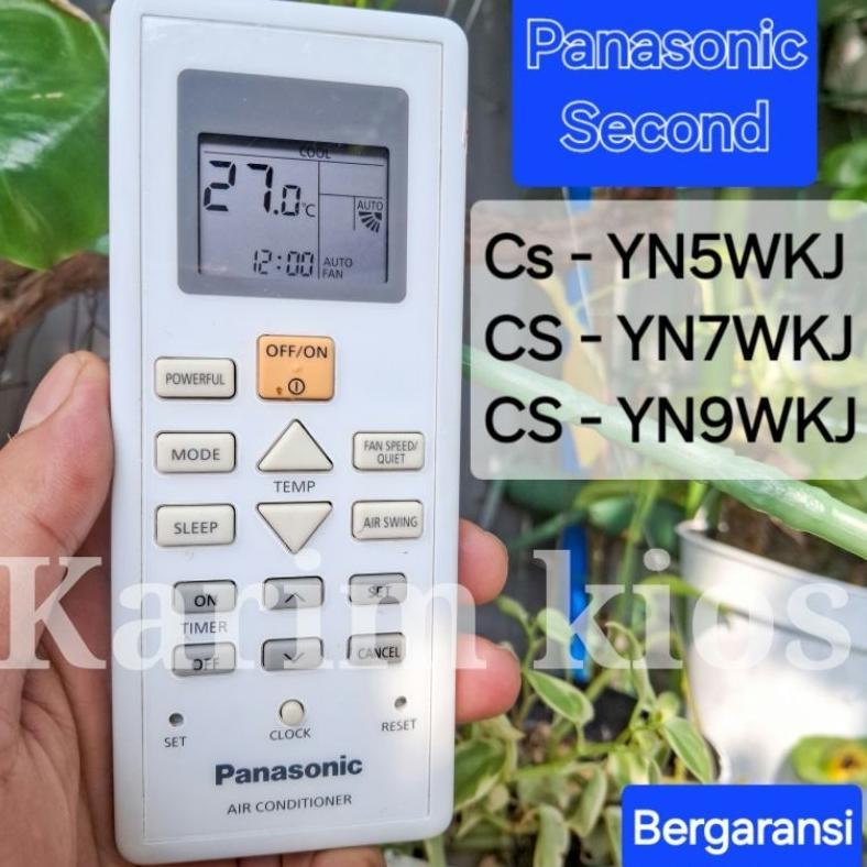Remote Remote Ac Panasonic Second Original CS-YN5WKJ CS-YN7WKJ CS-YN9WKJ Bergaransi