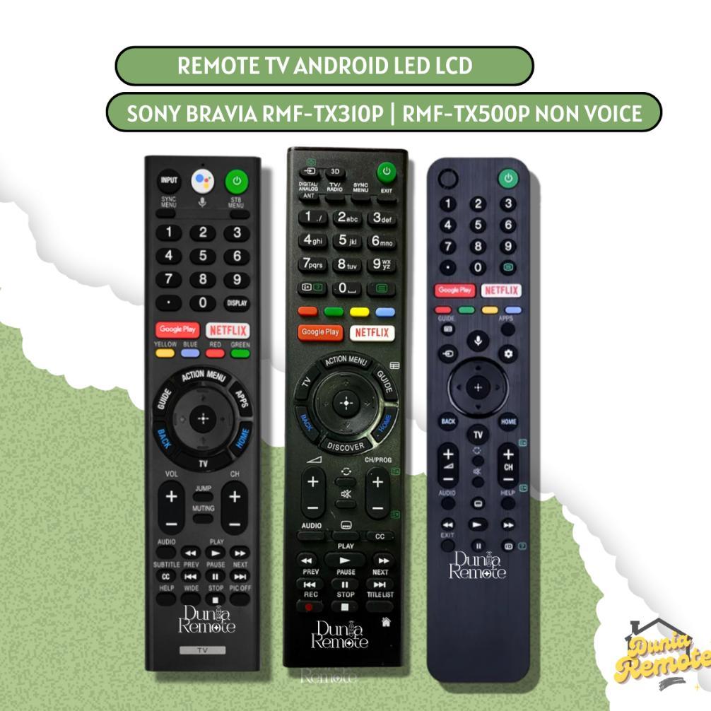 Remot Remote TV SONY BRAVIA ANDROID Smart LED LCD NON VOICE TX500P/RMF-TX520P RMF-TX300U RMF-TX300P 