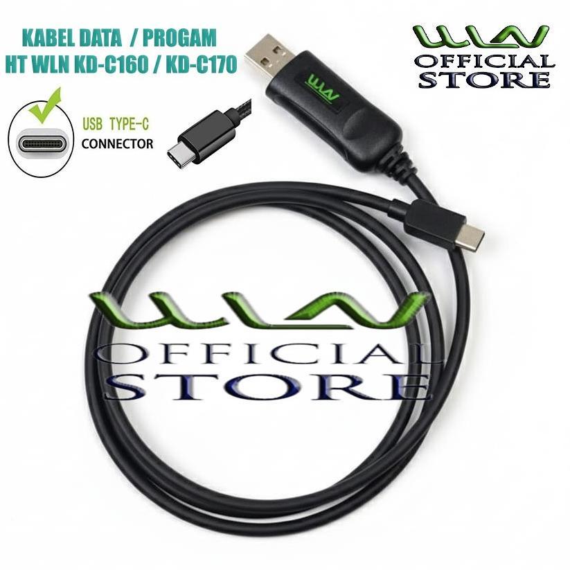 Kabel Data Programming HT USB Type-C untuk HT WLN KD-C160/C170/C70 Pro