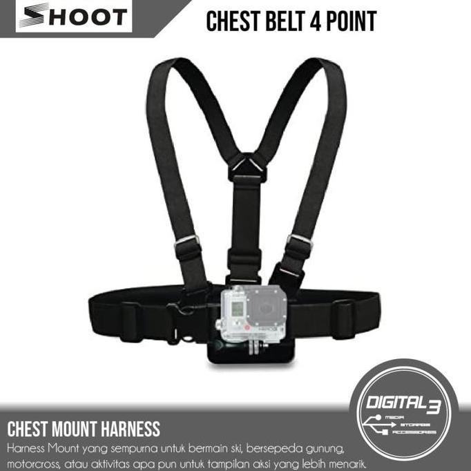 4 Point Chest Strap GoPro / Chesty / Chesty GoPro / GoPro Chest Strap