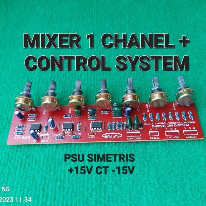 dms 613 MIXER 1 CHANEL CONTROL SYSTEM PENGUAT MIC ROLAND effect MIXER SATU CHANNEL PLUS CONTROL SYST