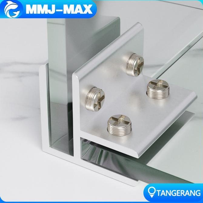 YOUEI L Siku Penjepit Kaca/Jepit Kaca 2 Sudut/Siku Penjepit Kaca Jepit