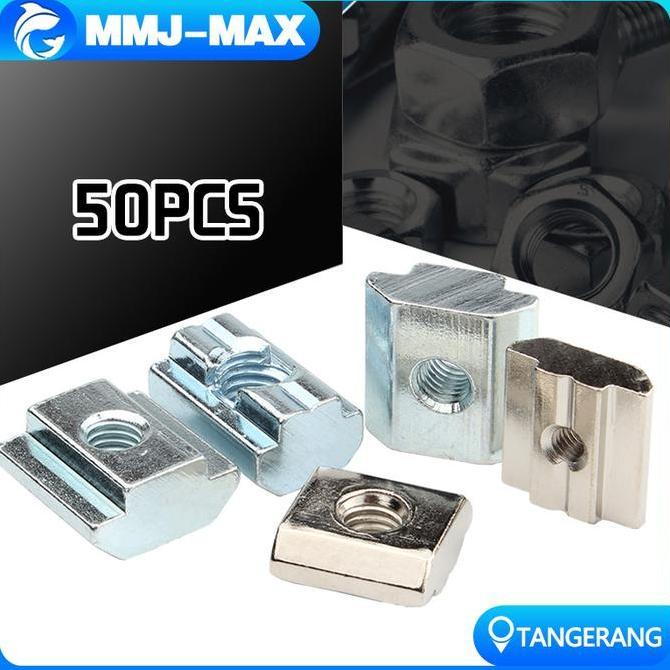 YOUEI T Sliding Nut M5 50pcs/T Sliding Nut Untuk Aluminium Profile