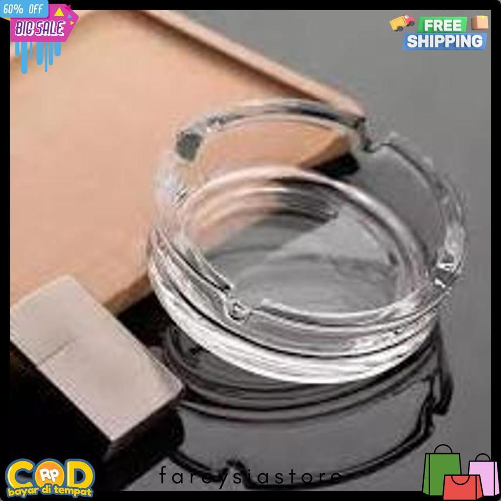Cusss Serbu Glass Ashtray / Asbak Kaca /  Ashtray / Asbak Bulat / Asbak Stainless / Asbak Persegi
