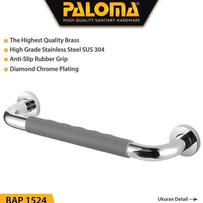PALOMA BAP 1524 Pegangan Kamar Mandi Handle Bathtub Tub Toilet 40CM Promo Premium