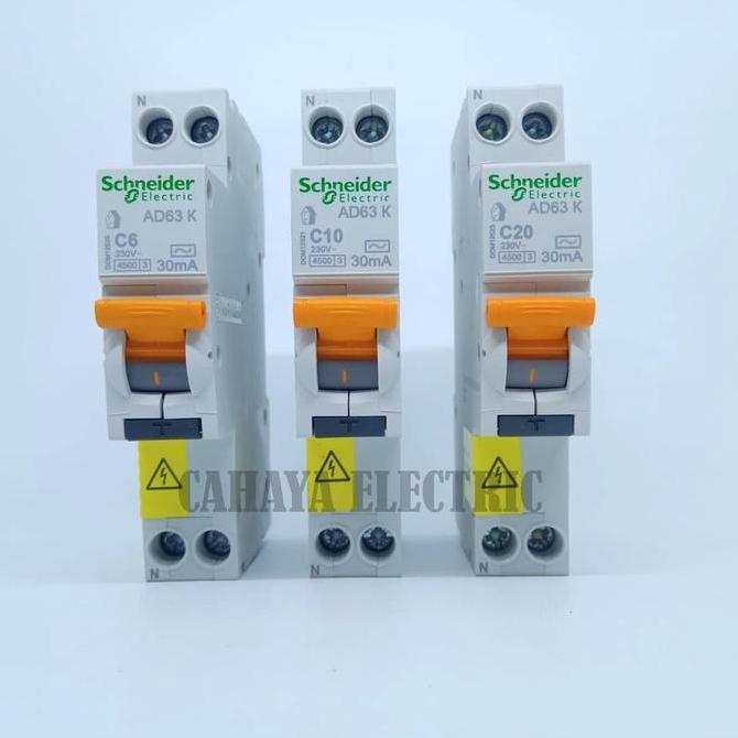 Promo ELCB RCBO SLIM DOMAE SCHNEIDER 1P 6A 10A 16A 20A COD