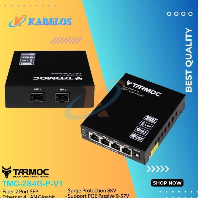 Switch 4 Port Gigabit + 2 SFP Uplink POE | Switch Hub 4 Port Unmanaged